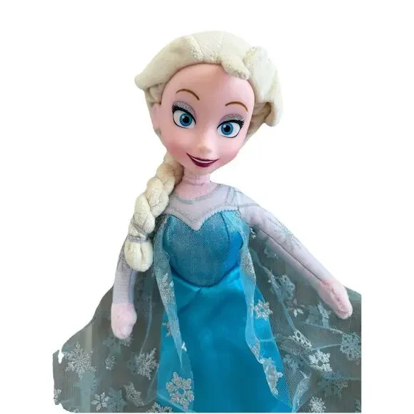Disney | Toys | Disney Frozen Princess Plush Doll Face Just Play Blue Dress  4 | Poshmark